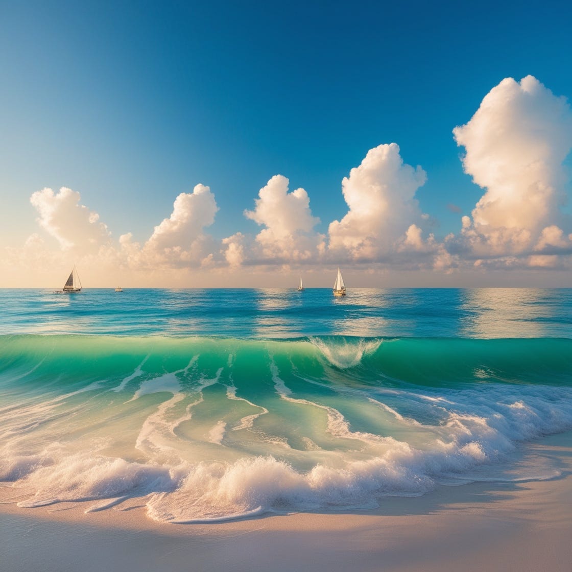 Ocean Horizon: The Place That the Sky Meets with Sea in Infinite