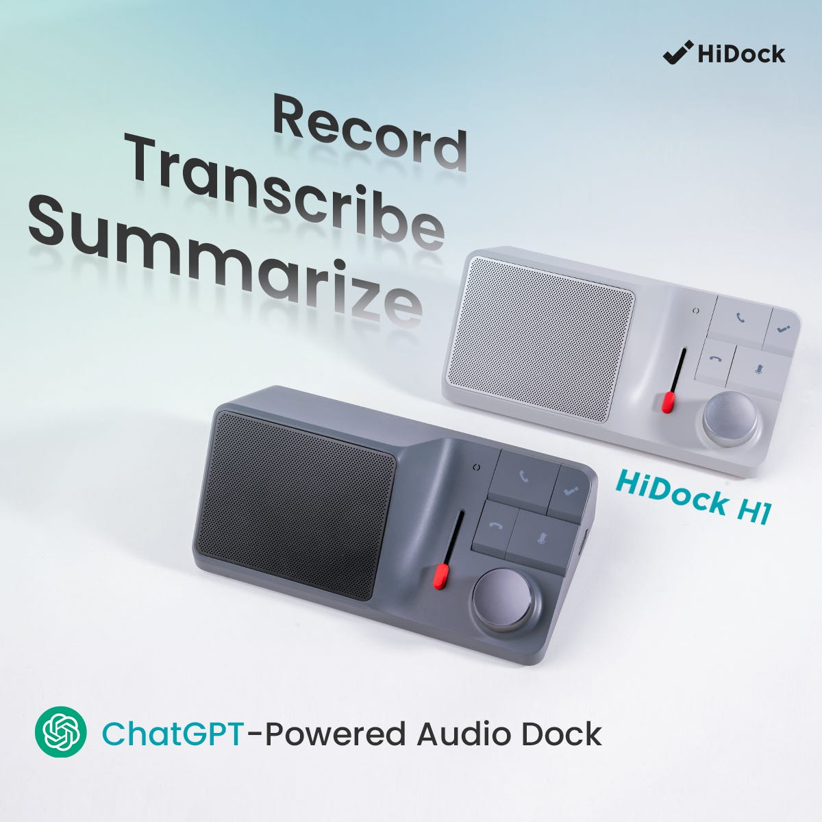 HiDock H1 : World's first ChatGPT-Powered Audio Dock: Here