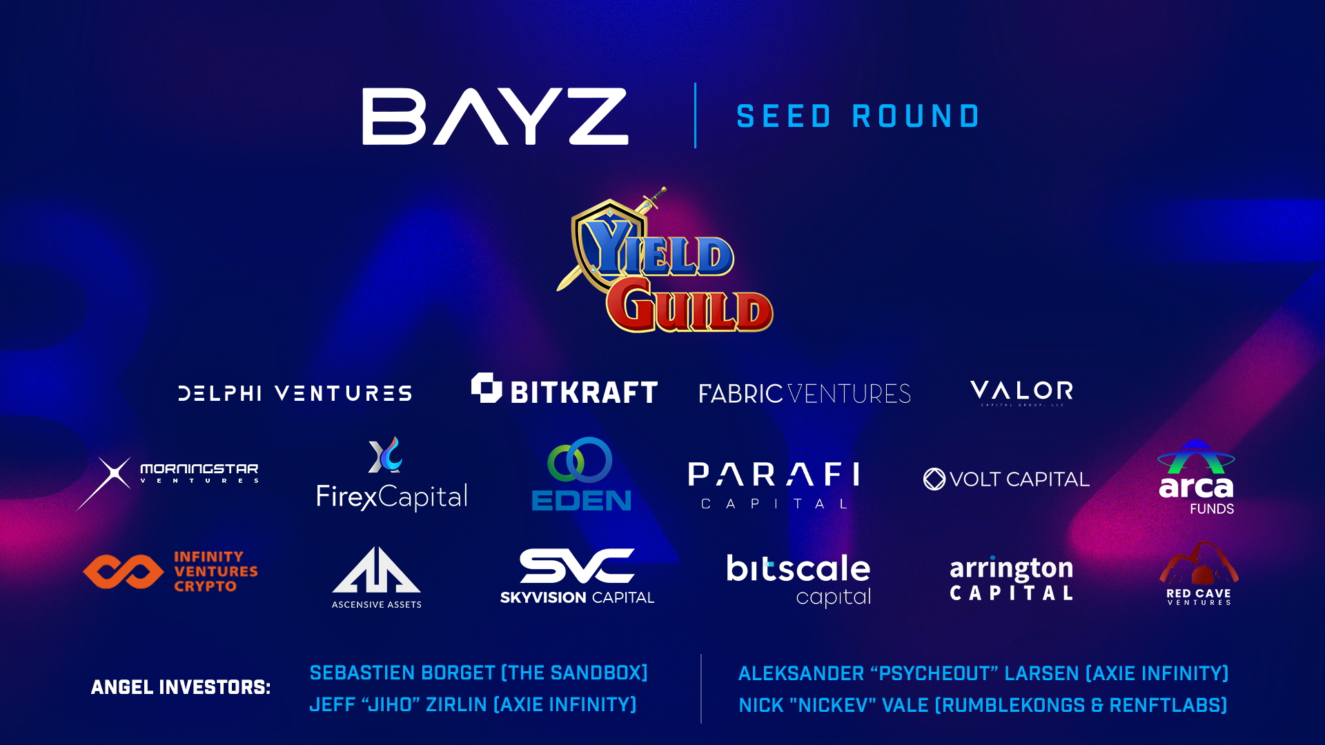 BAYZ closes $4 MILLION Seed Funding Round led by Yield Guild Games | by  BAYZ | Medium