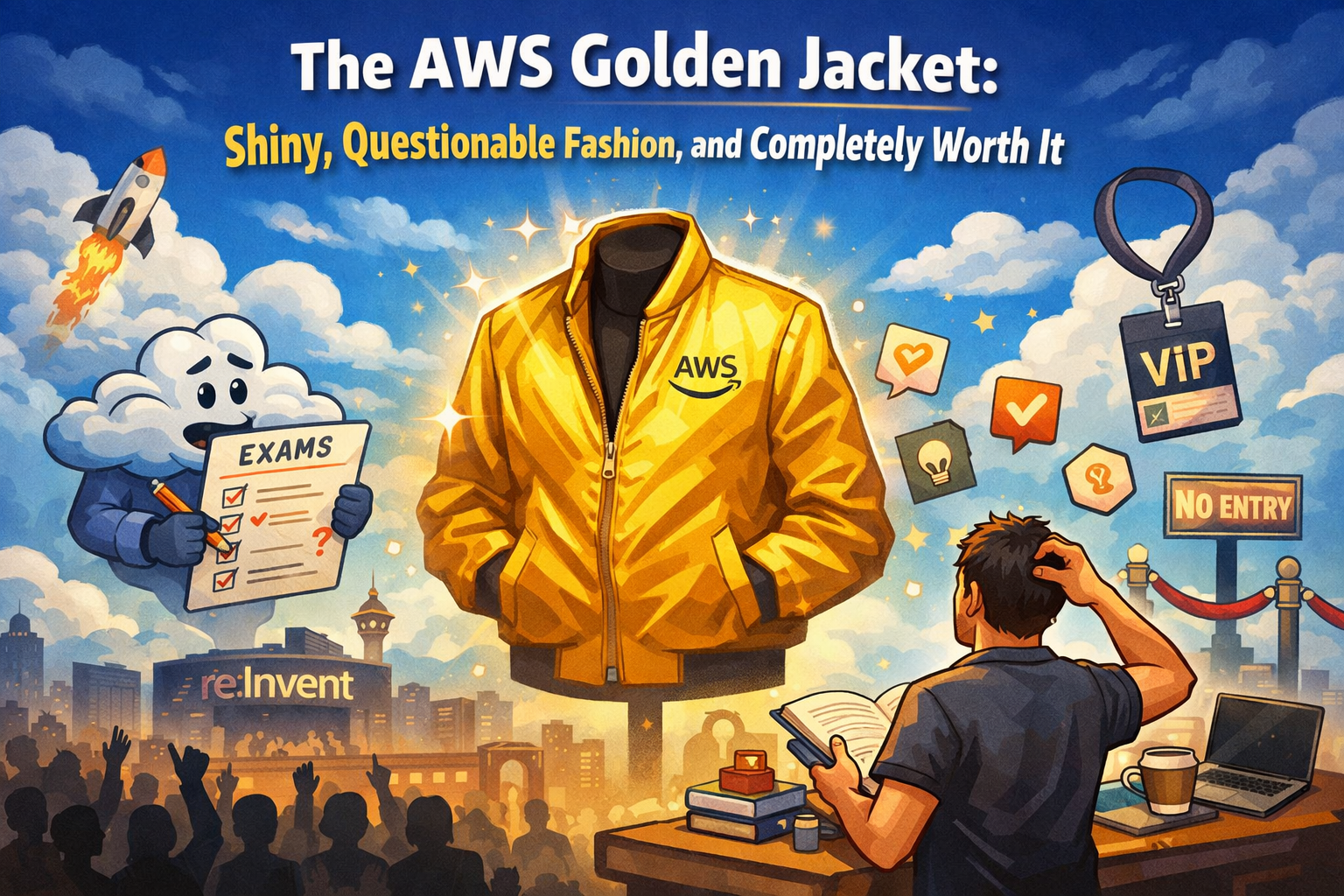 The AWS Golden Jacket: Shiny, Questionable Fashion, and Completely