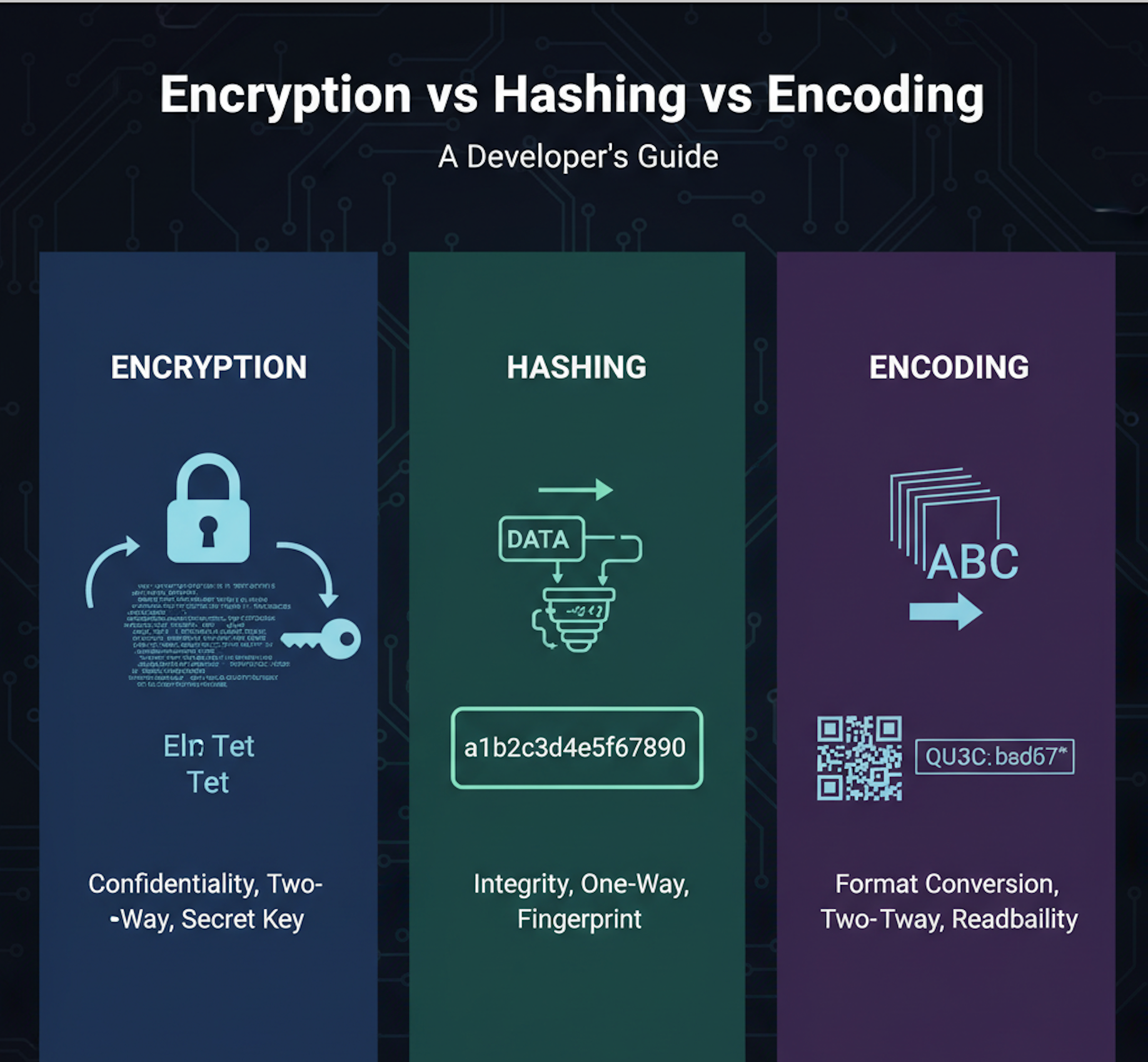 Encryption Vs Hashing Vs Encoding | by chandan gupta | Medium