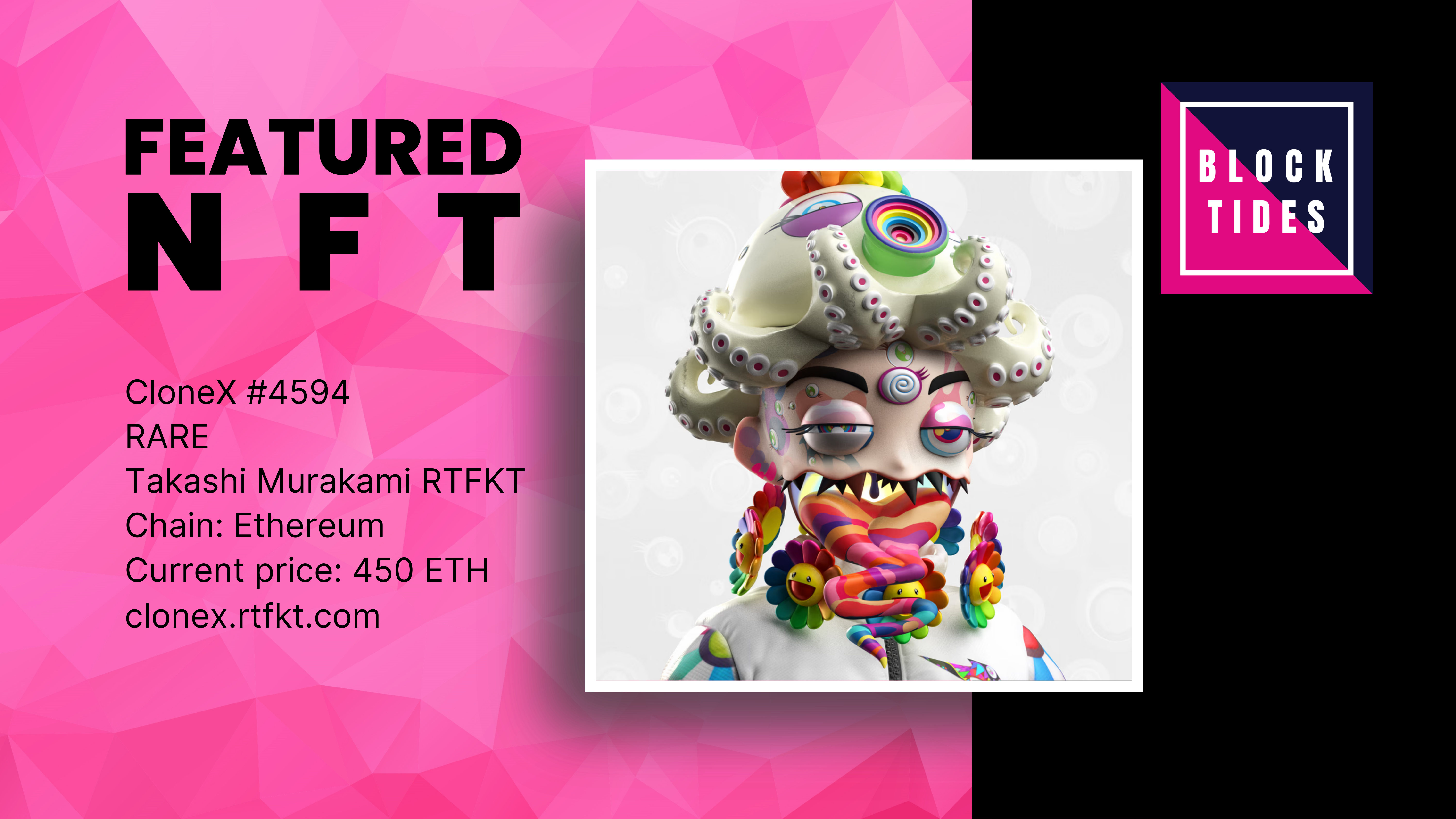 Featured NFT | Takashi Murakami's CloneX #4594: A Captivating
