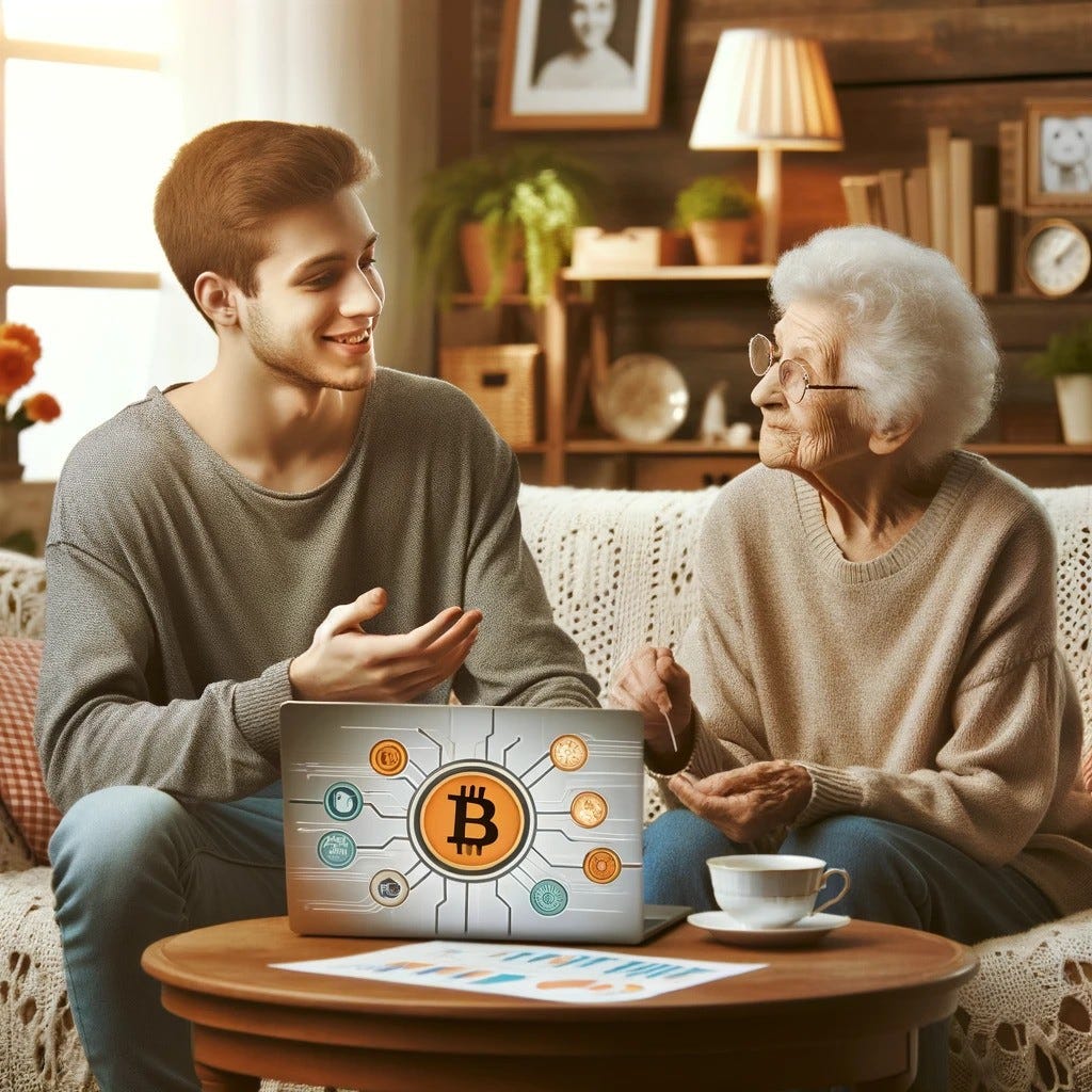 How I Taught My Granny What Is Bitcoin: A Heartwarming Guide to  Cryptocurrencys | by Bahaddin Ahmadov | Coinmonks | Medium