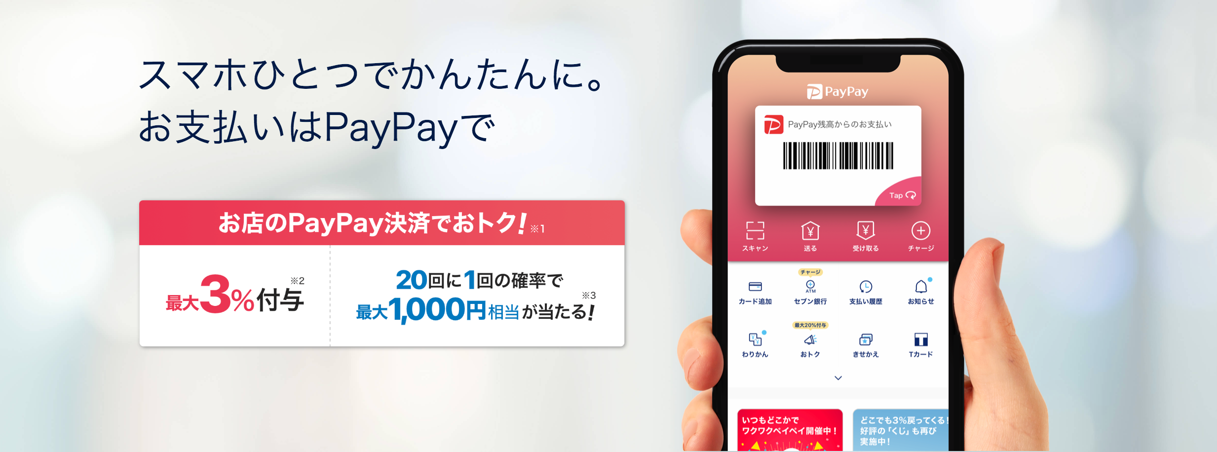 PayPay（ペイペイ）とは？】3分で分かる話題のスマホ決済. スマホひとつでかんたんに。お支払いはPayPayで支払うと・・・・おつりのやりと… |  by 里 優裕（Ysuke Sato） | Sales Technology Lab