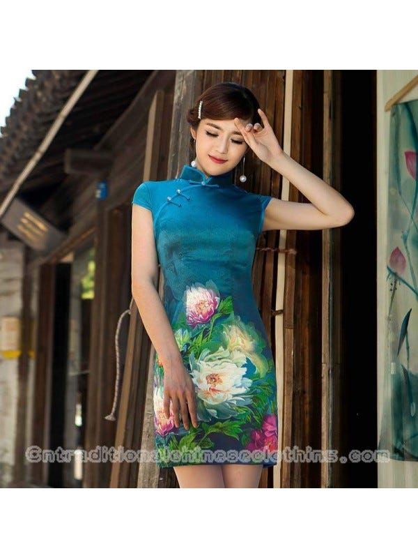 princess polly baby blue dress Try Traditional Chinese Dresses In Wedding | by Xian Chiu