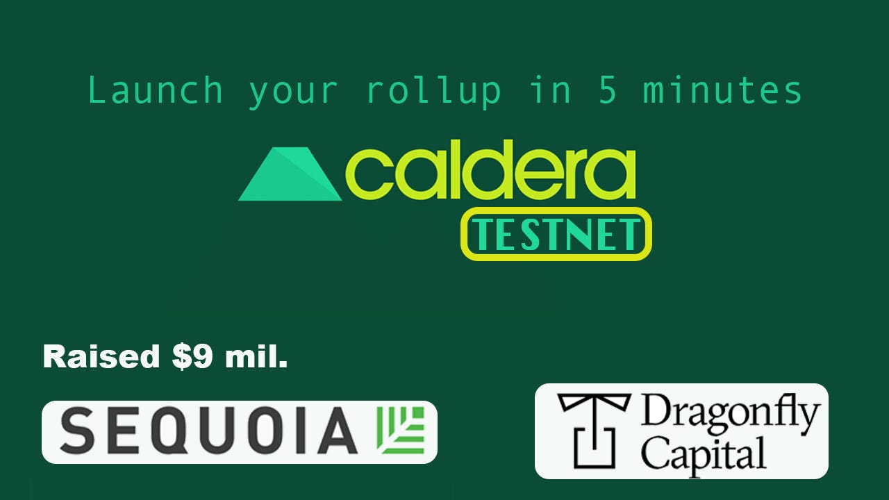 Caldera testnet. Launch your rollup in 5 minutes | by Crouton Digital |  Medium