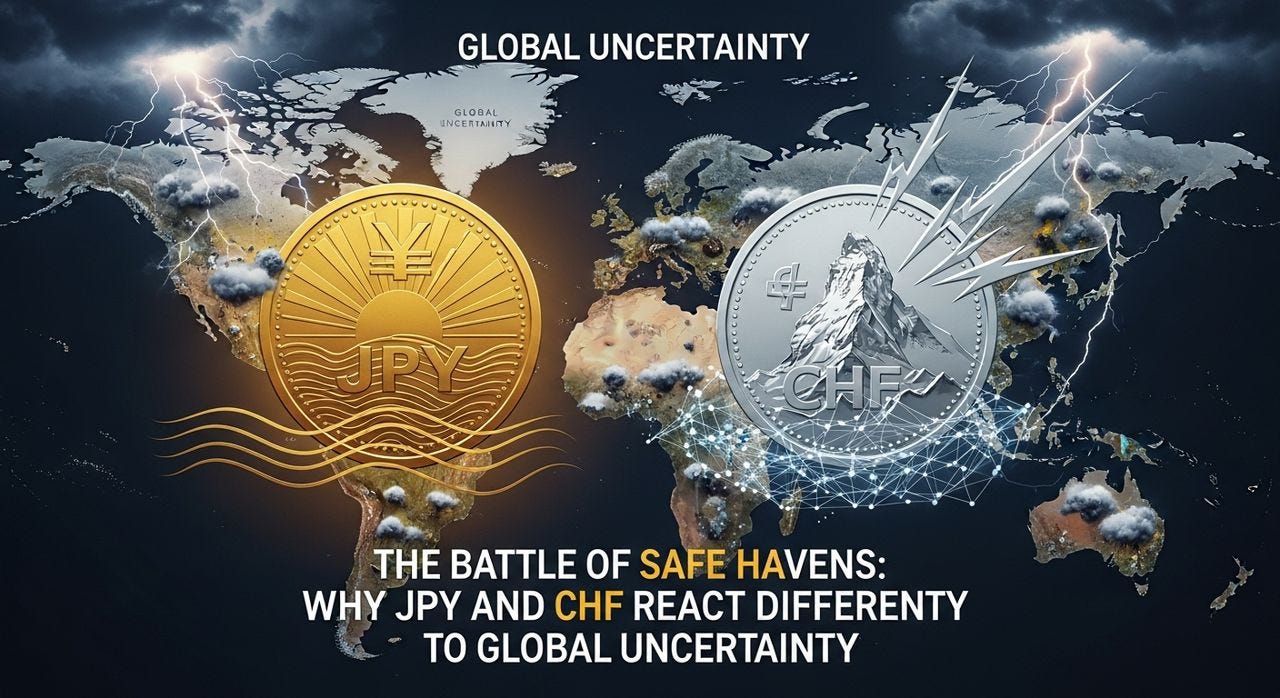 The Battle of Safe Havens: Why JPY and CHF React Differently to Global  Uncertainty | by Paul Eke | Medium