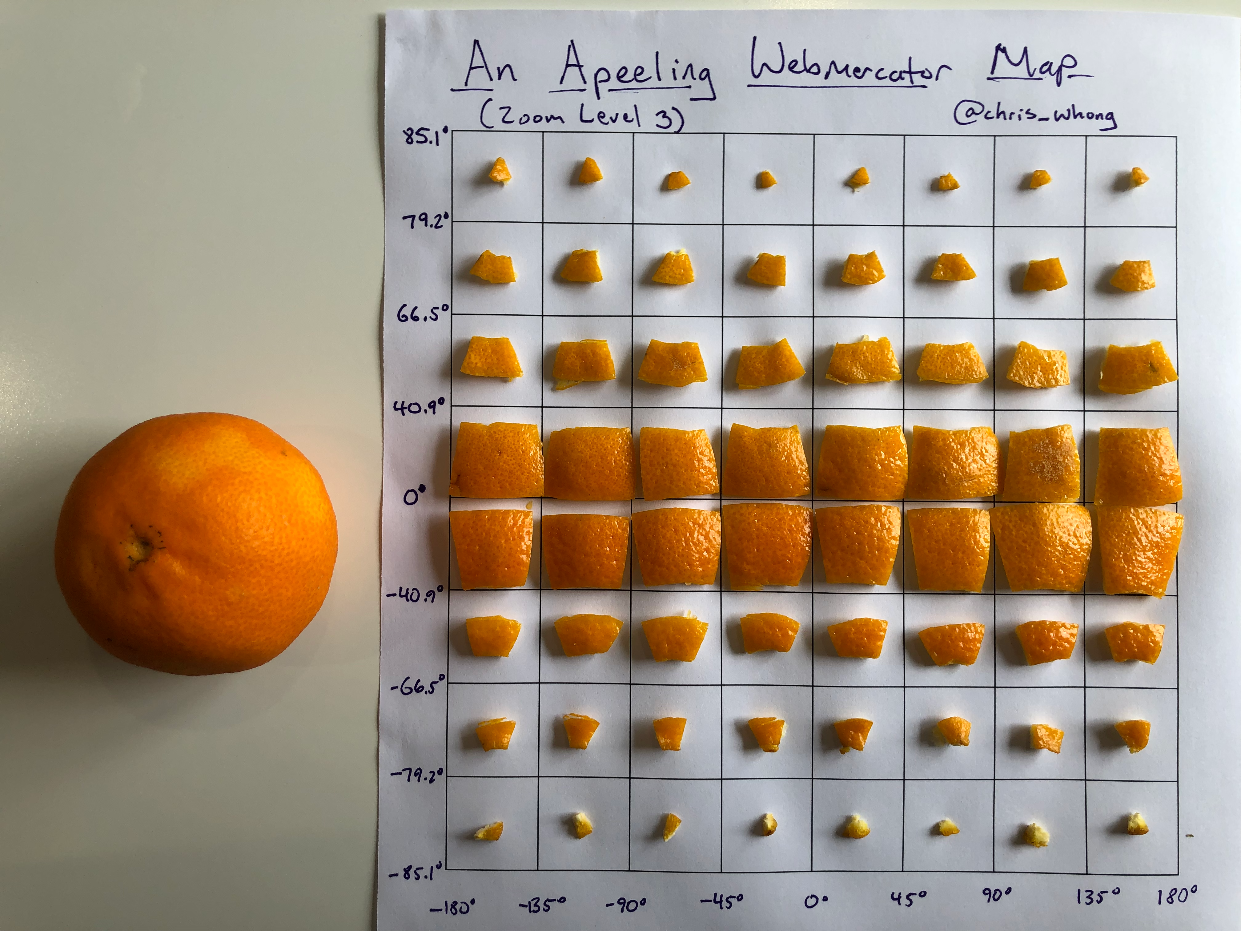 Visualizing the Distortion of WebMercator Maps with an