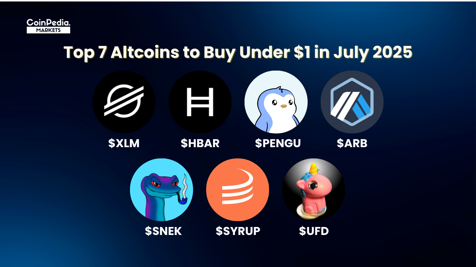 Top 7 Altcoins to Buy Under $1 in July 2025 | by CoinPedia Markets | Medium
