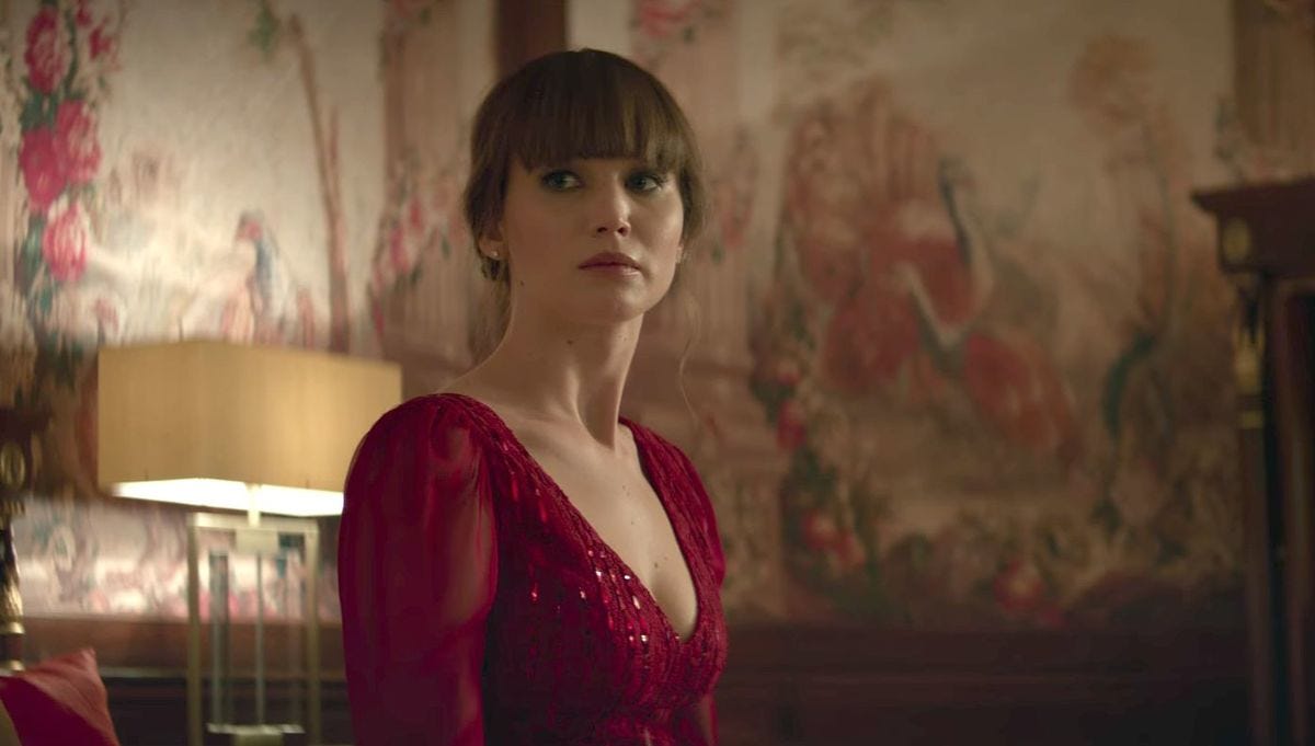 red sparrow dress Jennifer Lawrence Was A Glittery Seventies Rainbow At Red Sparrow Premiere In London