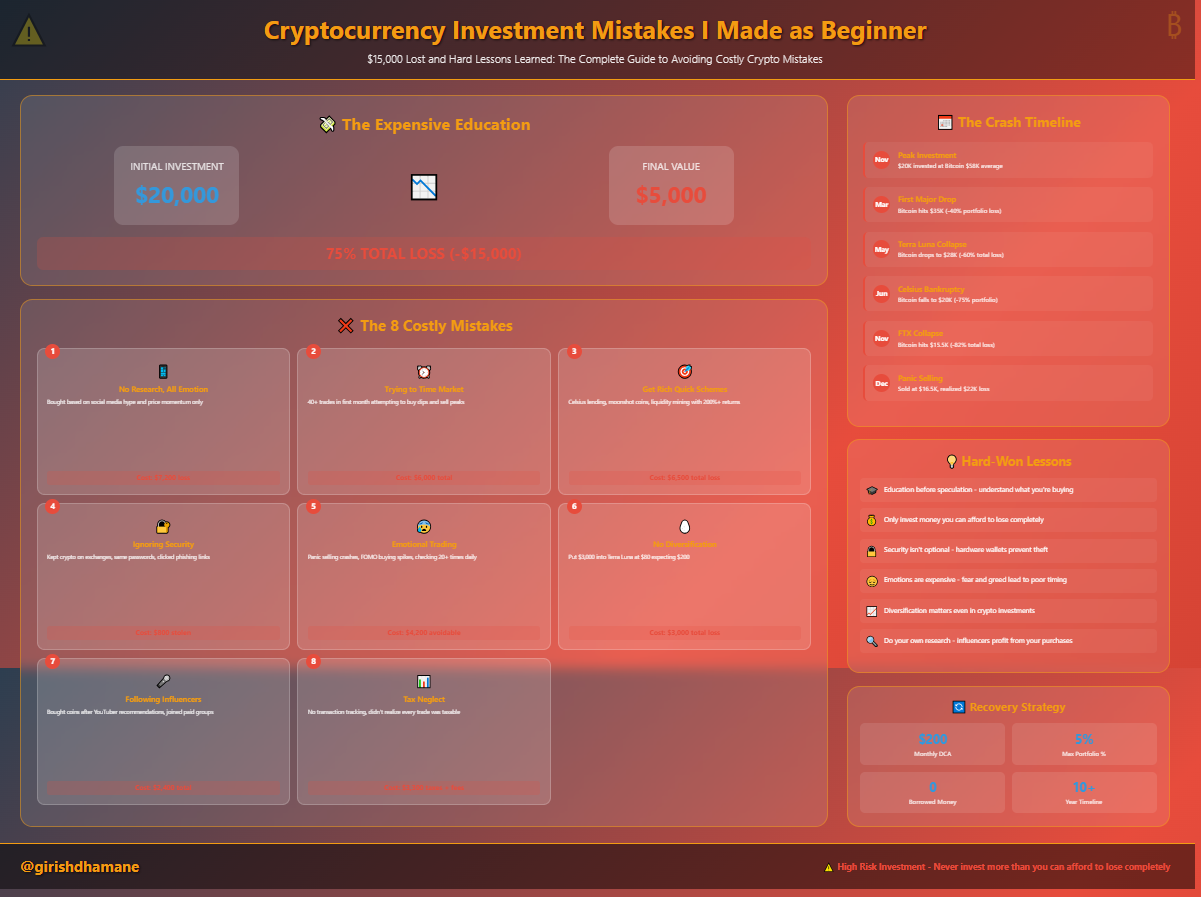 Cryptocurrency Investment Mistakes I Made as Beginner | by Girish Dhamane |  Be Open - Writers & Readers Pub | Medium