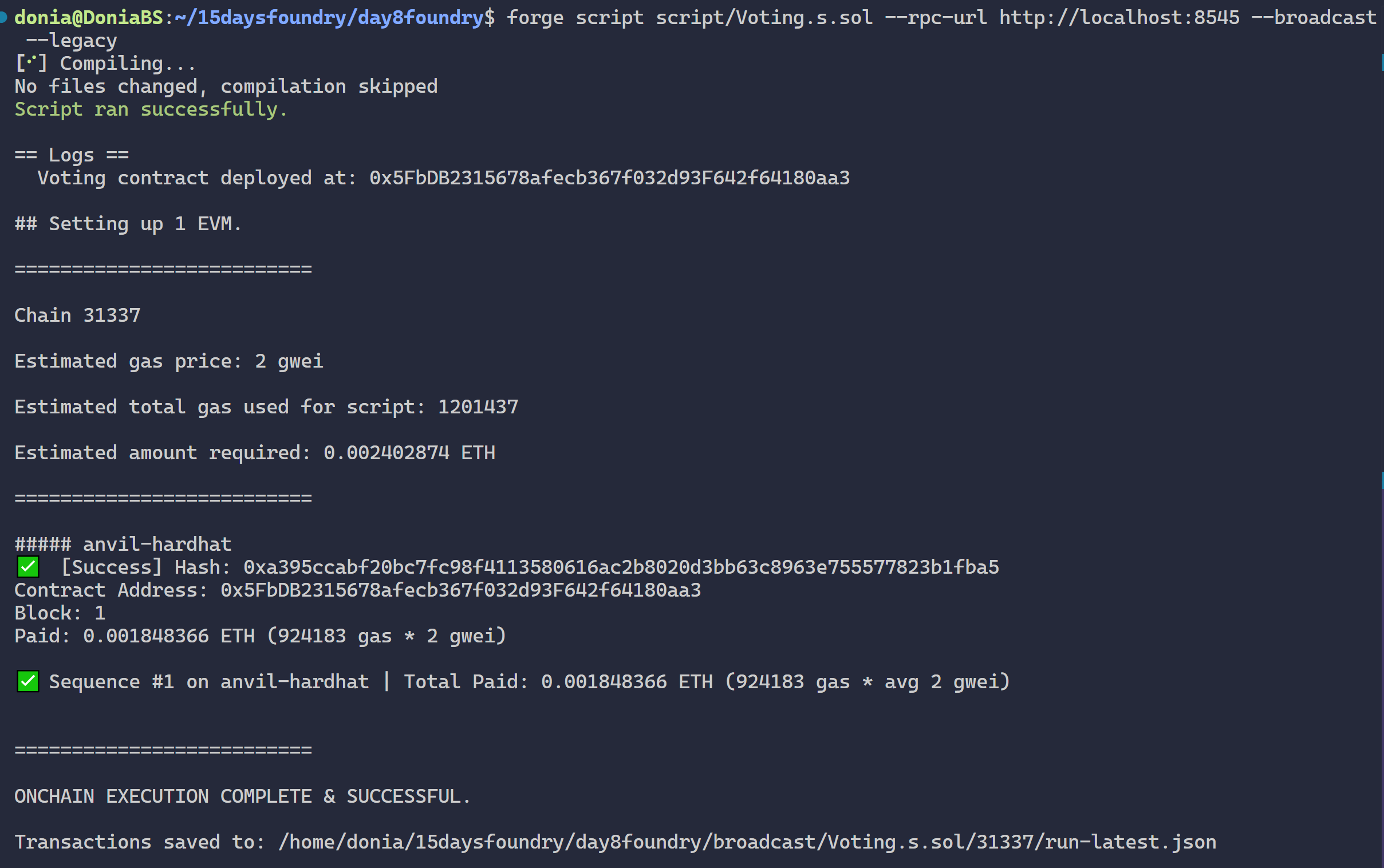 🚀Day 7 and 8 :From Imports to Deployment: Building Production-Ready Smart  Contracts with Foundry | by Donia Ben Sedrine | CoinsBench