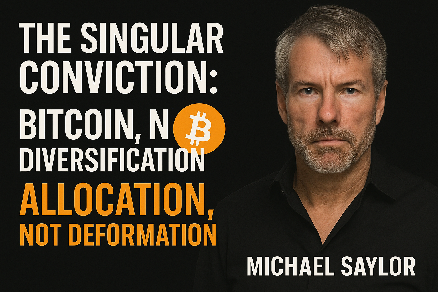 The Singular Conviction: Michael Saylor, Bitcoin, and the Moral  Concentration of Capital…$ | by Leon Powdar (Phase Reference) | Medium