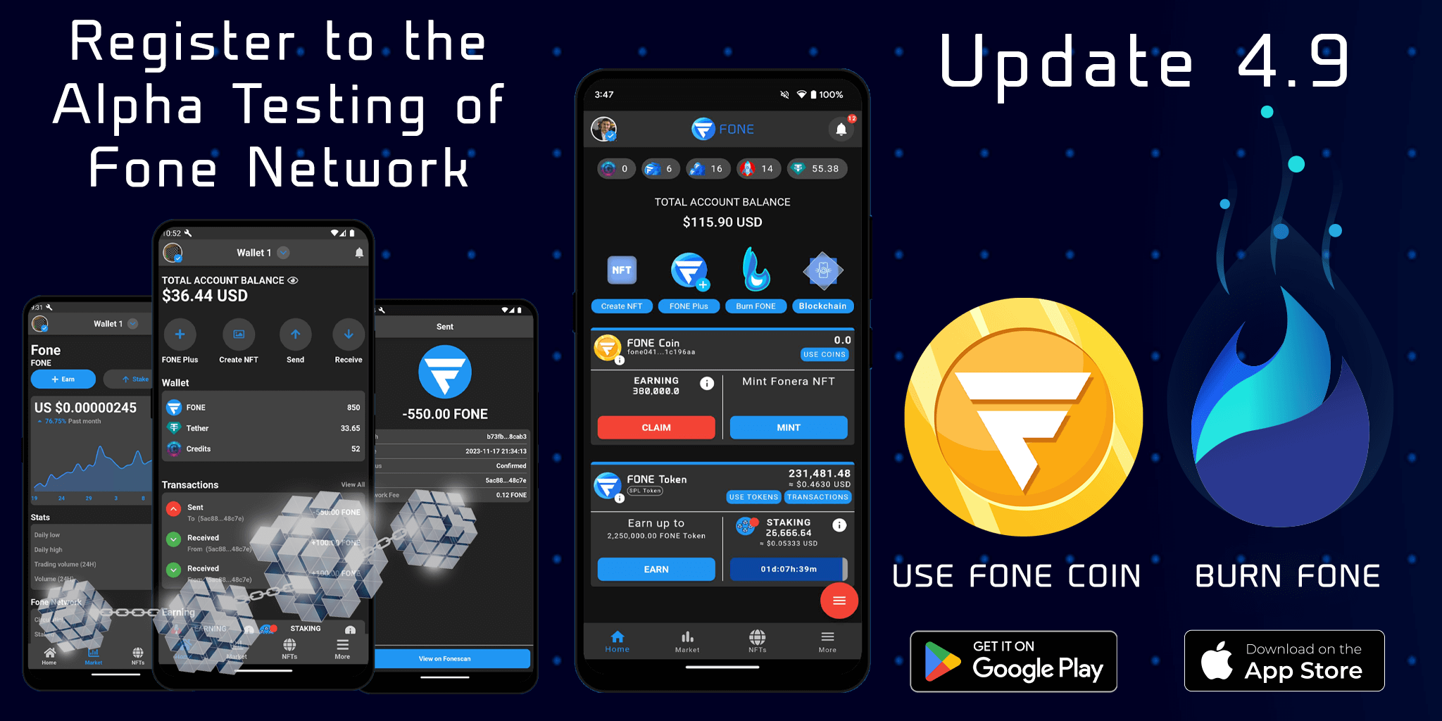 Fone Network 4.9. Hello Everyone, We are excited to… | by FoneBlockchain |  Medium