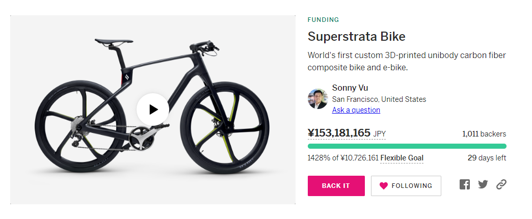 私が世界初の世界初のカーボンユニボディ自転車 Superstrata