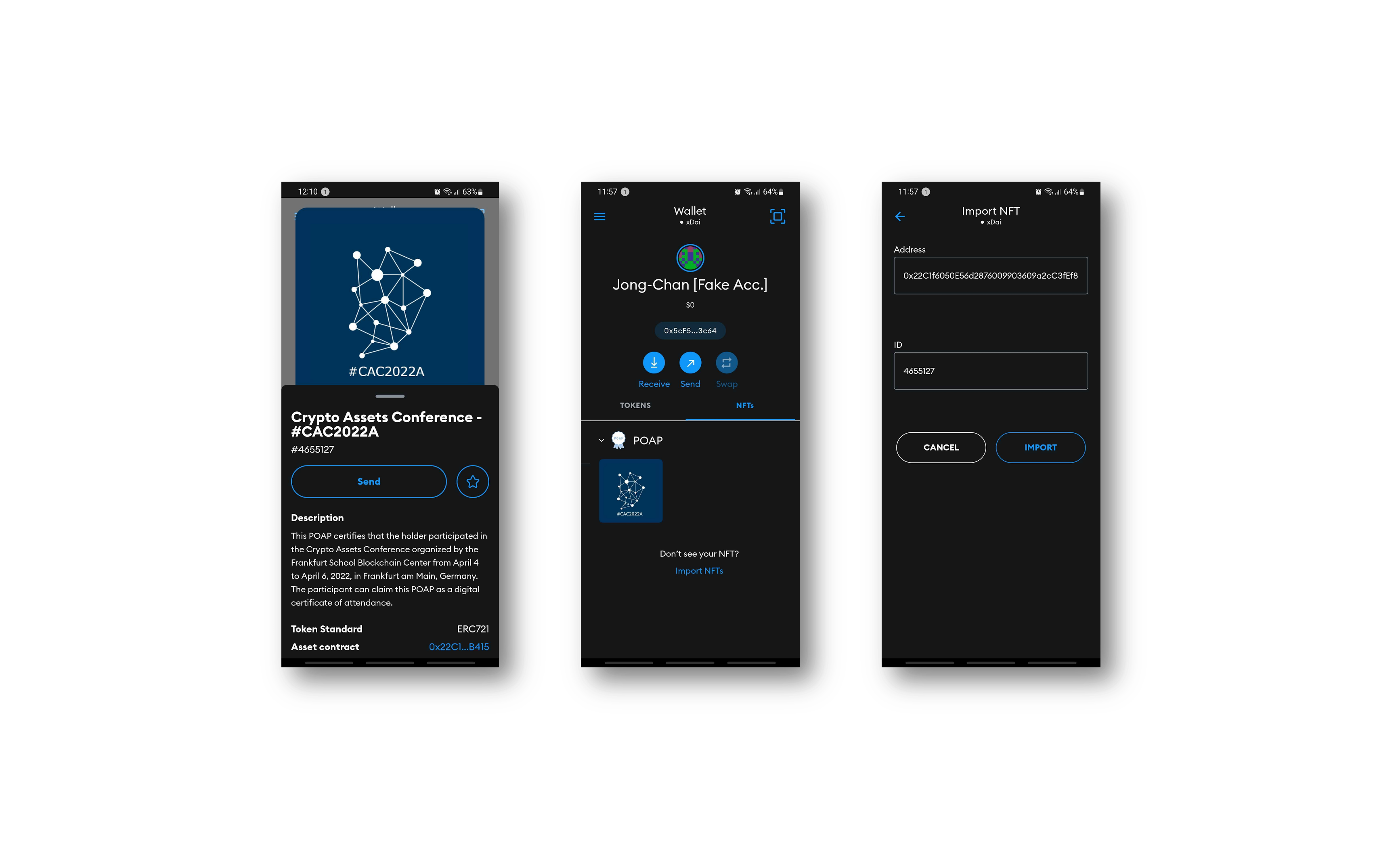 Attendance NFTs: How To Mint Your POAP NFT for the Attendance at the Crypto  Assets Conference (CAC) in 9 Steps | by Philipp Sandner | Medium