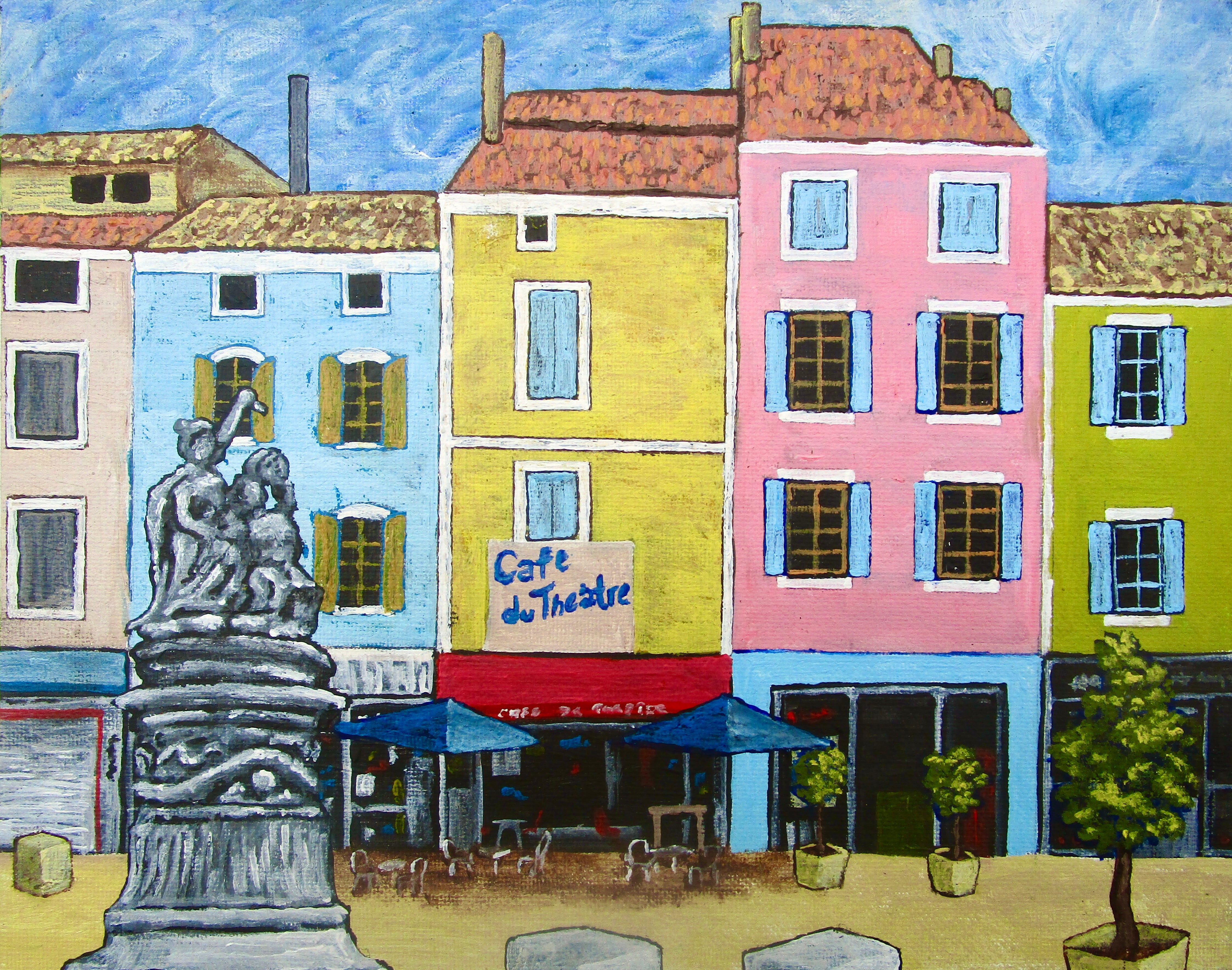 ☕️🍊 If you were sitting at a café in Orange, France right now