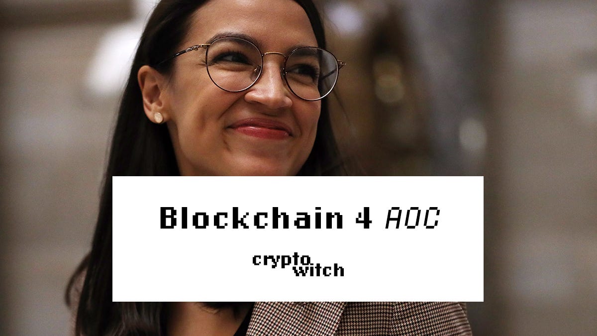 Blockchain for AOC. Welcome back Crypto Witches to our 2nd… | by Crypto  Witch Club | Medium