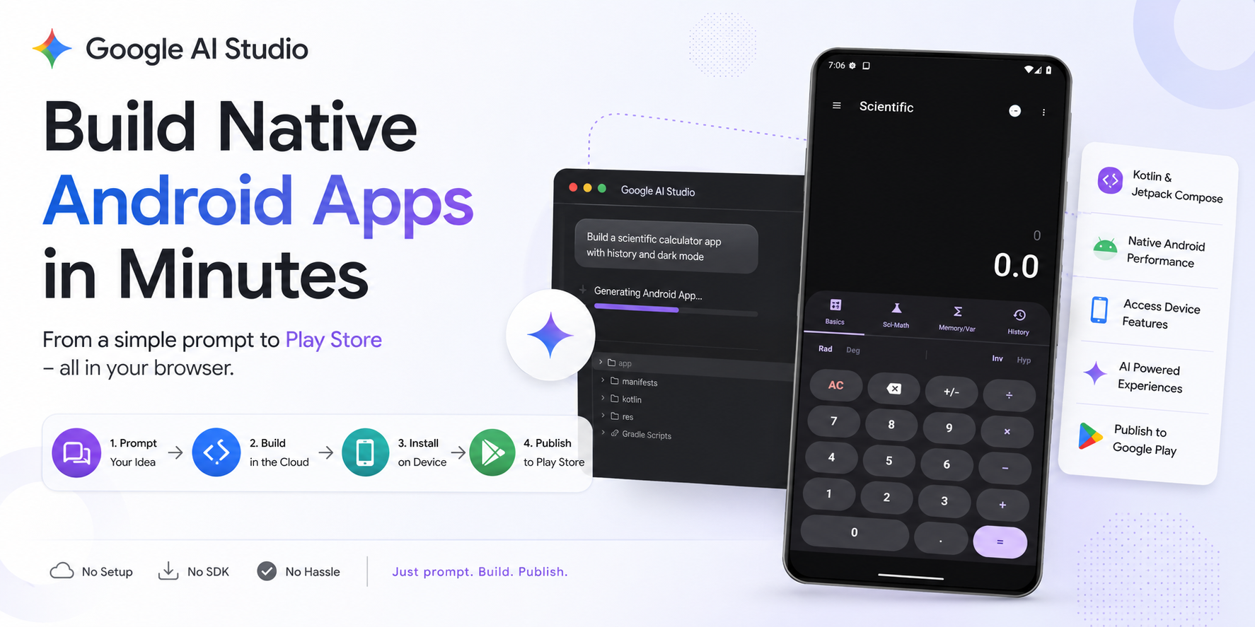Build Native Android Apps in Google AI Studio — From Prompt to