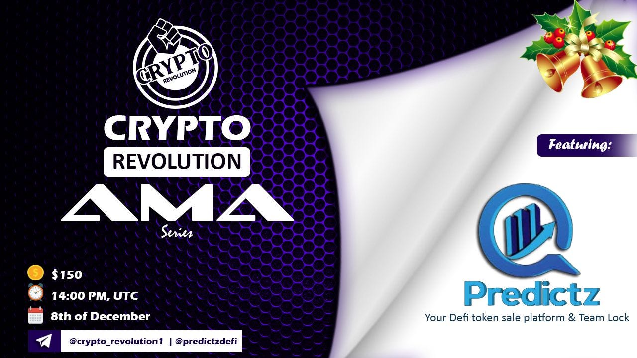 Predictz AMA Recap Crypto Revolution Telegram group | by Crypto Revolution  Masters | Medium