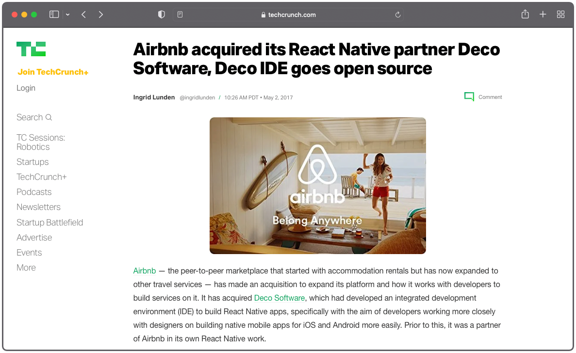 What working at Airbnb during its React Native era taught me about web3 |  by Devin Abbott | Medium