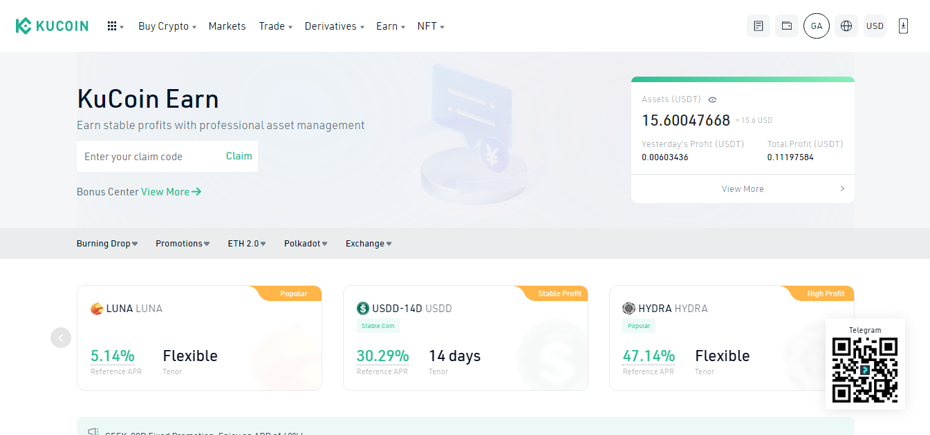 How to Earn Highly Passive Income with KuCoin Earn Amid the Bearish Market.  | by Egbe Galason | Medium