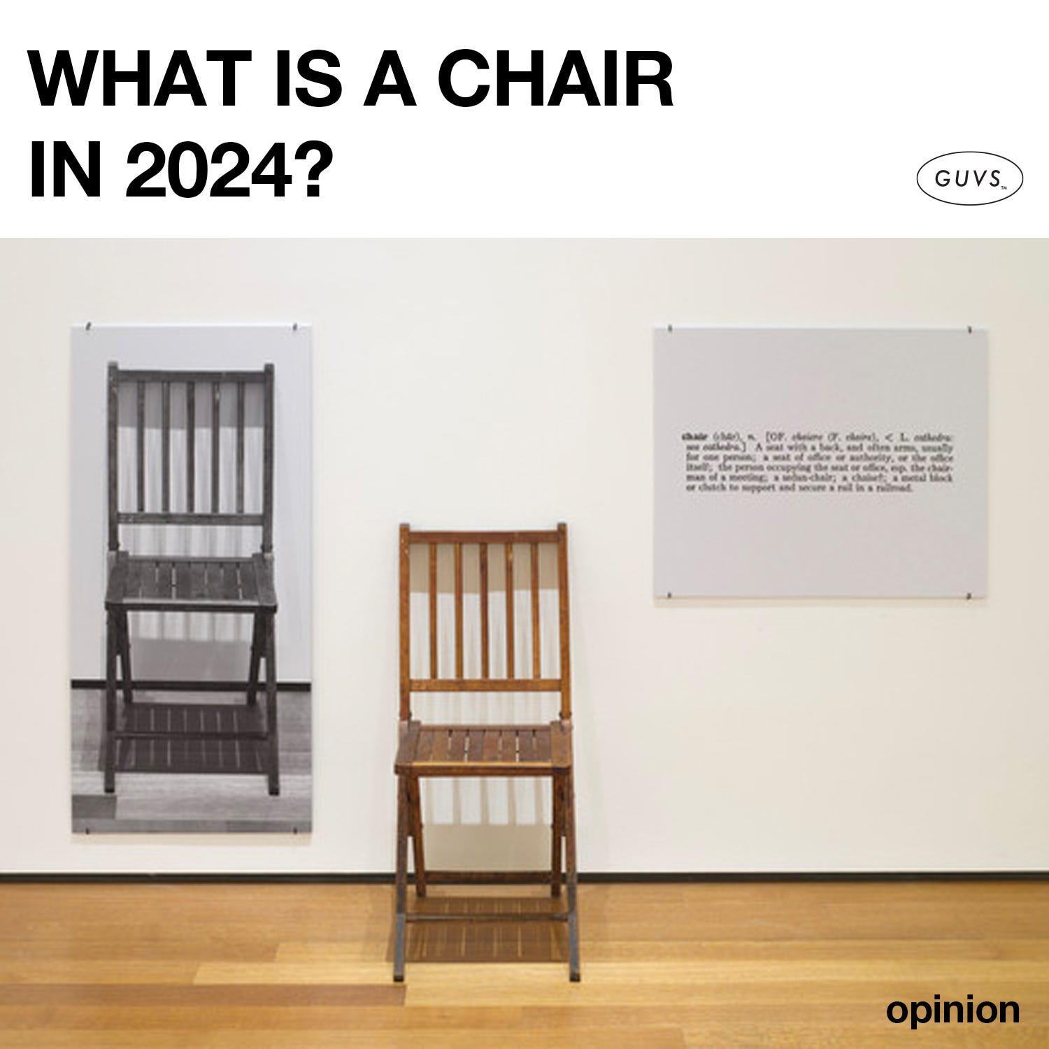 What is a chair in 2024?. “One and Three Chairs” is an… | by