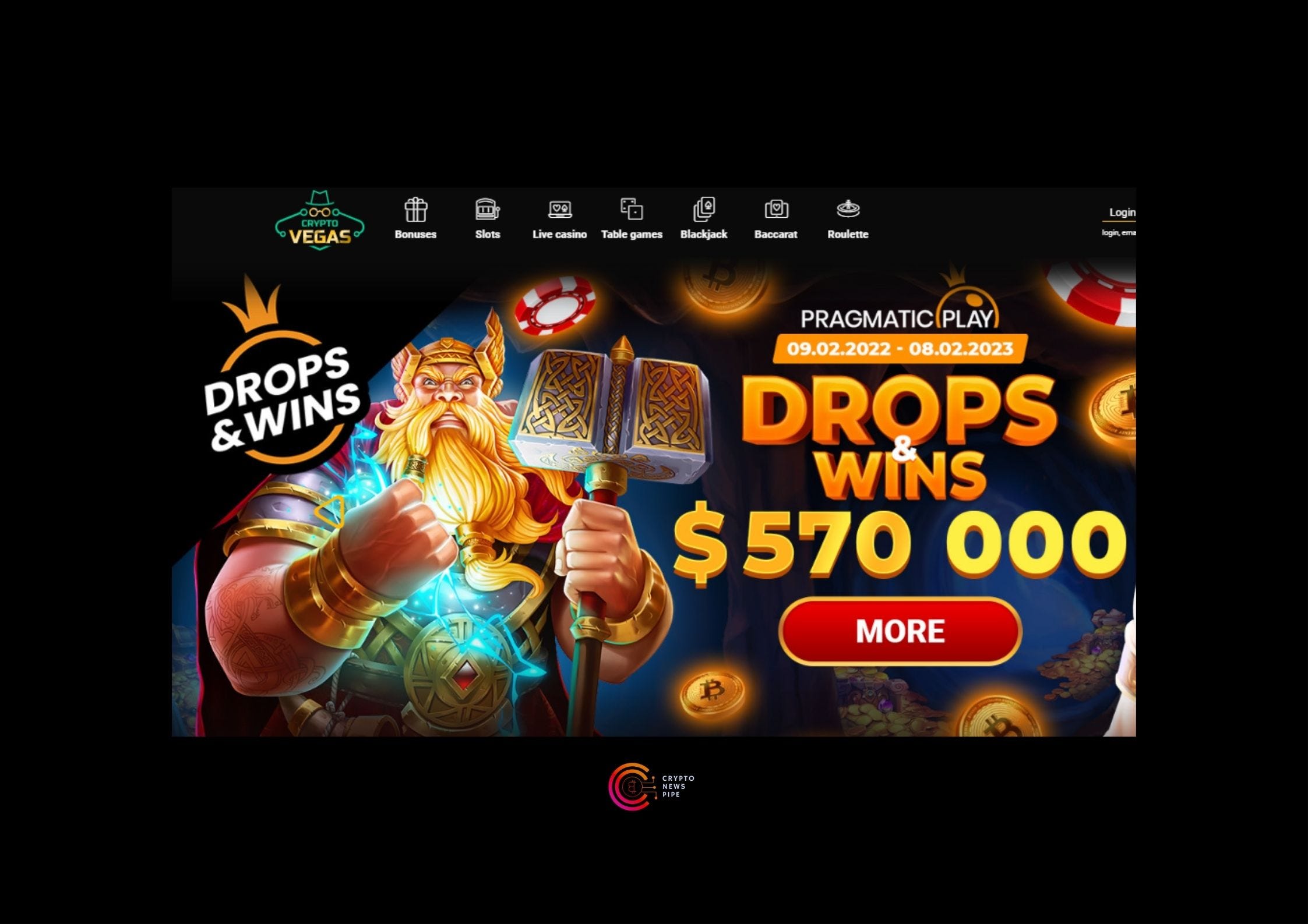 Crypto Casino: CryptoVegas Review 2022 | by CryptoNewsPipe | BLOCK6 | Medium