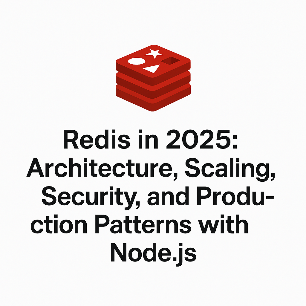 Redis in 2025: Architecture, Scaling, Security, and Production Patterns  with Node.js | by Erhan Sönmez | Always Developer