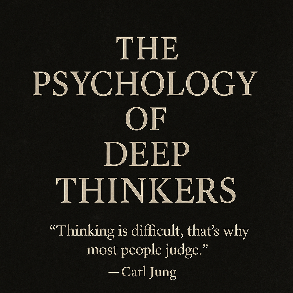 🧠 The Psychology of Deep Thinkers | by Boring Psychologist | Medium, image size:1024x1024