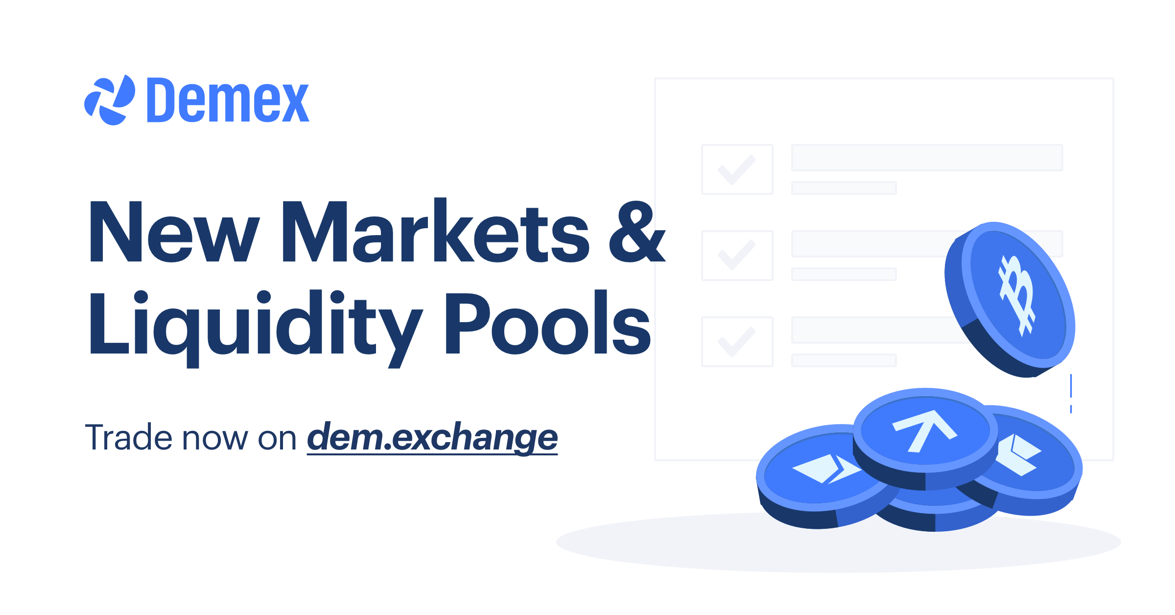 Demex Adds 5 New Liquidity Pools & Spot Markets! | by Lynn Choy | Switcheo  | Medium
