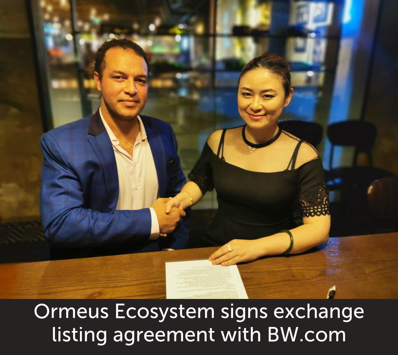 Ormeus Ecosystem signs listing agreement with BW.com | by Ormeus Ecosystem  | ORMEUS ECOSYSTEM | Medium