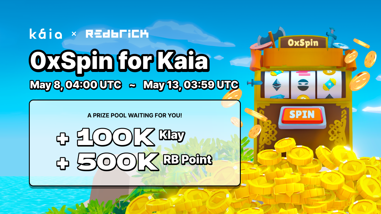 0xSpin for Kaia. 모두가 기다린 0xSpin이 다시 시작됩니다! | by Redbrick | Redbrick.Korea |  Medium
