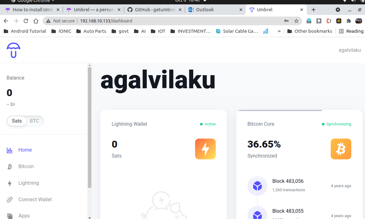 Migrating Umbrel bitcoin blocks to external storage | by Devendran  Munuswamy | Coinmonks | Medium