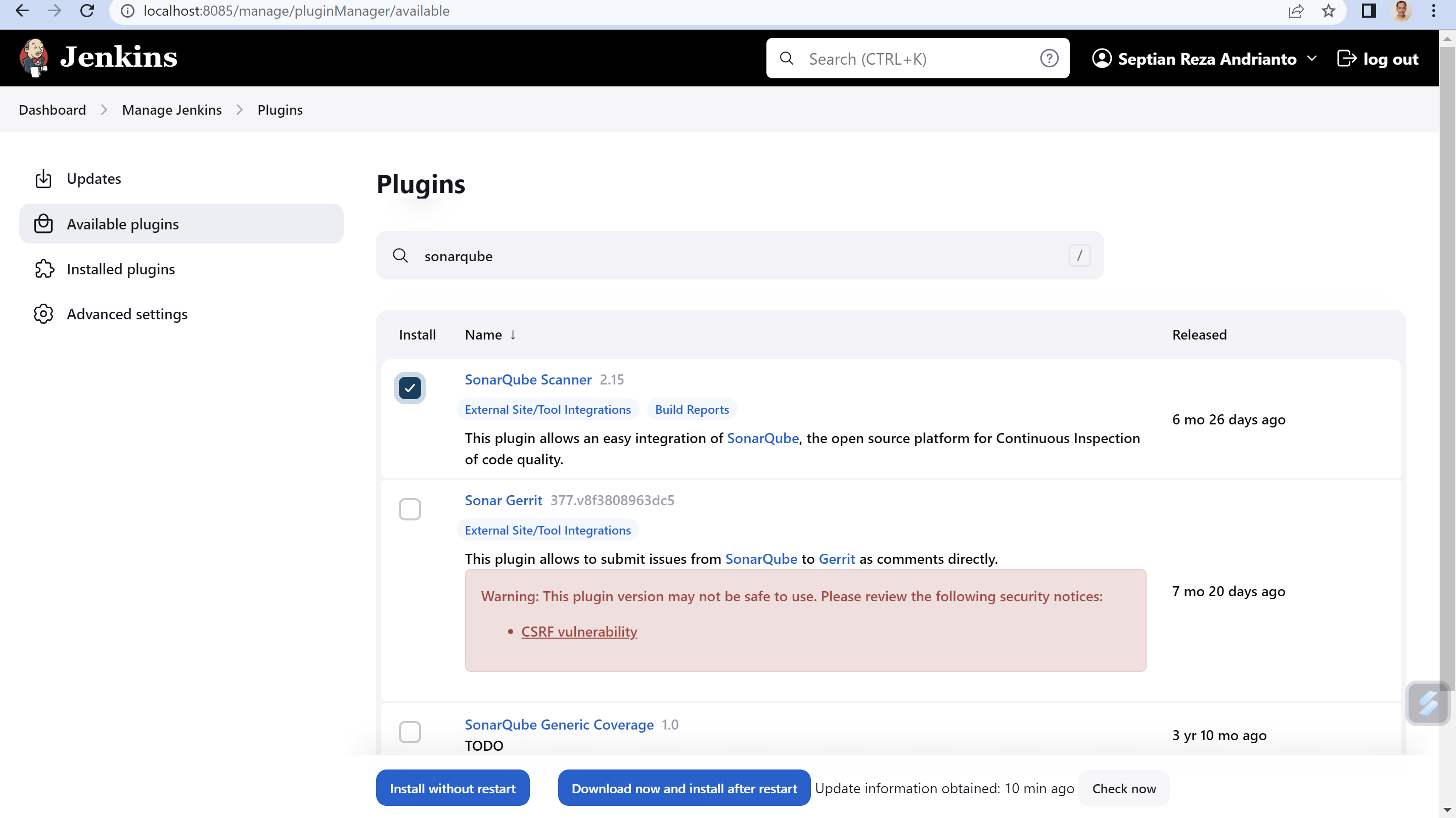 Tutorial Implementasi Code Quality Check dengan SonarQube dan Jenkins