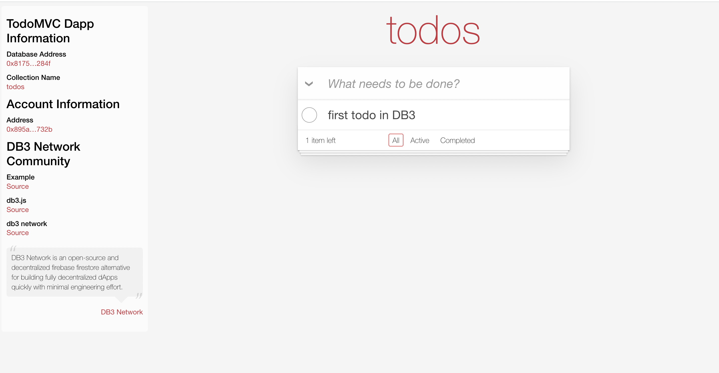 Build a decentralized CRUD application using Typescript, React, and DB3.js  | by Man Xu | CoinsBench