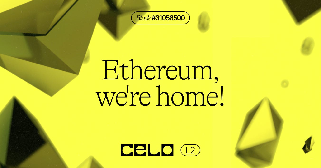 Celo L2 Is Now Live! A Note From Our Founders | by Celo Foundation | The  Celo Blog