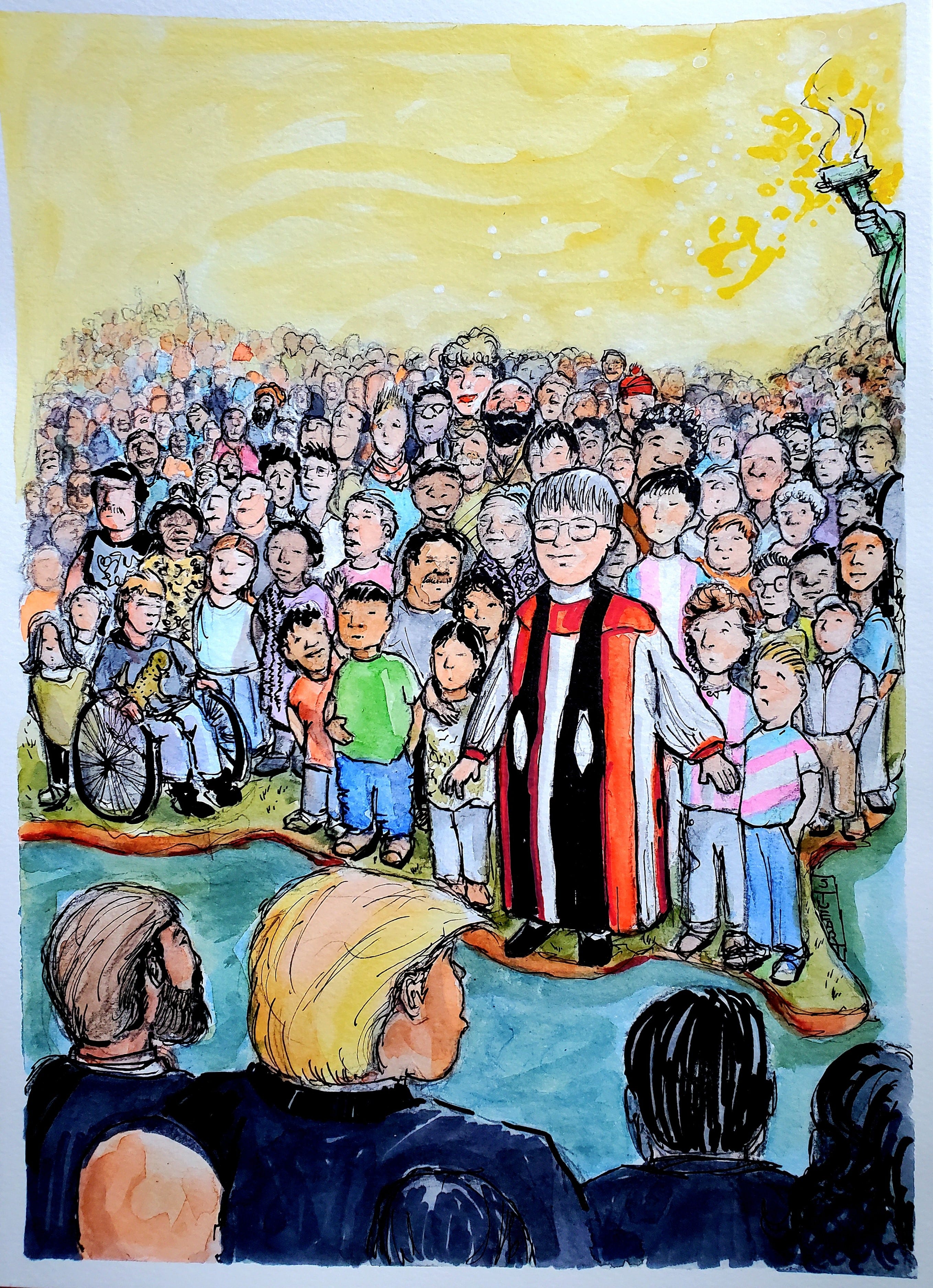 アート・デザイン・音楽 GREAT LEADERS OF THE CHRISTIAN CHURCH The World Stands With You, Bishop Budde, and with Empathy, Social