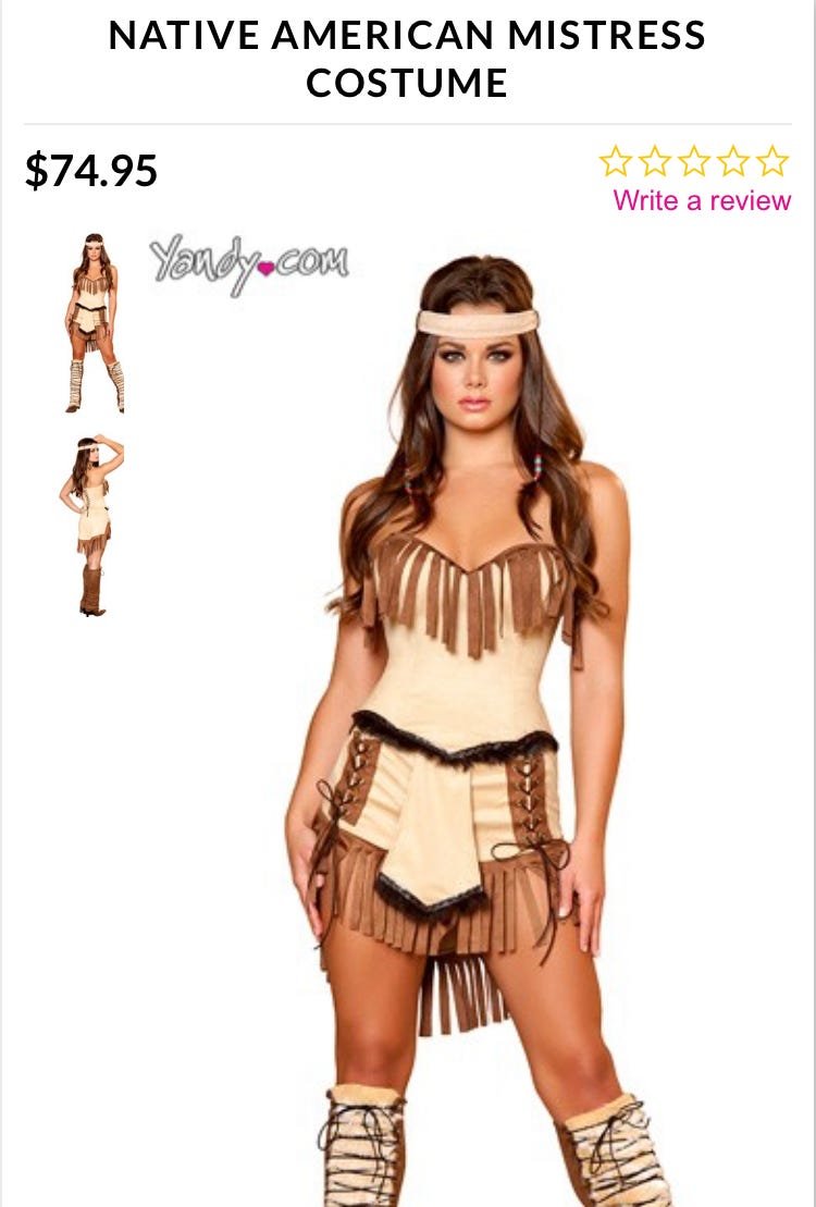 The Cost of Yandy's Dehumanizing Sexy Indian Costumes | by Jana Schmieding | Medium The Cost of Yandy's Dehumanizing Sexy Indian Costumes | by Jana Schmieding | Medium