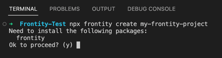 1st terminal message prompt