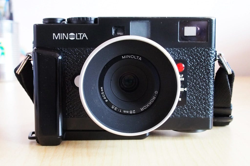 MINOLTA TC-1 G-ROKKOR 28ｍｍ 1:3.5 #779 Minolta TC-1 Compact 35mm Film Camera 28mm f/3.5 G-Rokkor