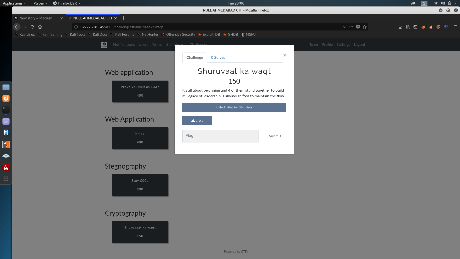 CTF- Writeup NULL Monthly Meet 22/09/2019 | by Swar Shah | InfoSec Write-ups
