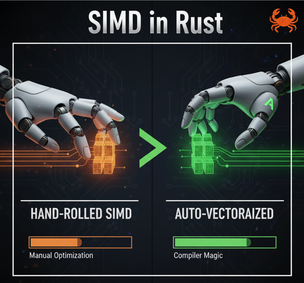 SIMD in Rust: Hand-Rolled Versus Auto-Vectorized Loops | by The Speed  Engineer | Medium