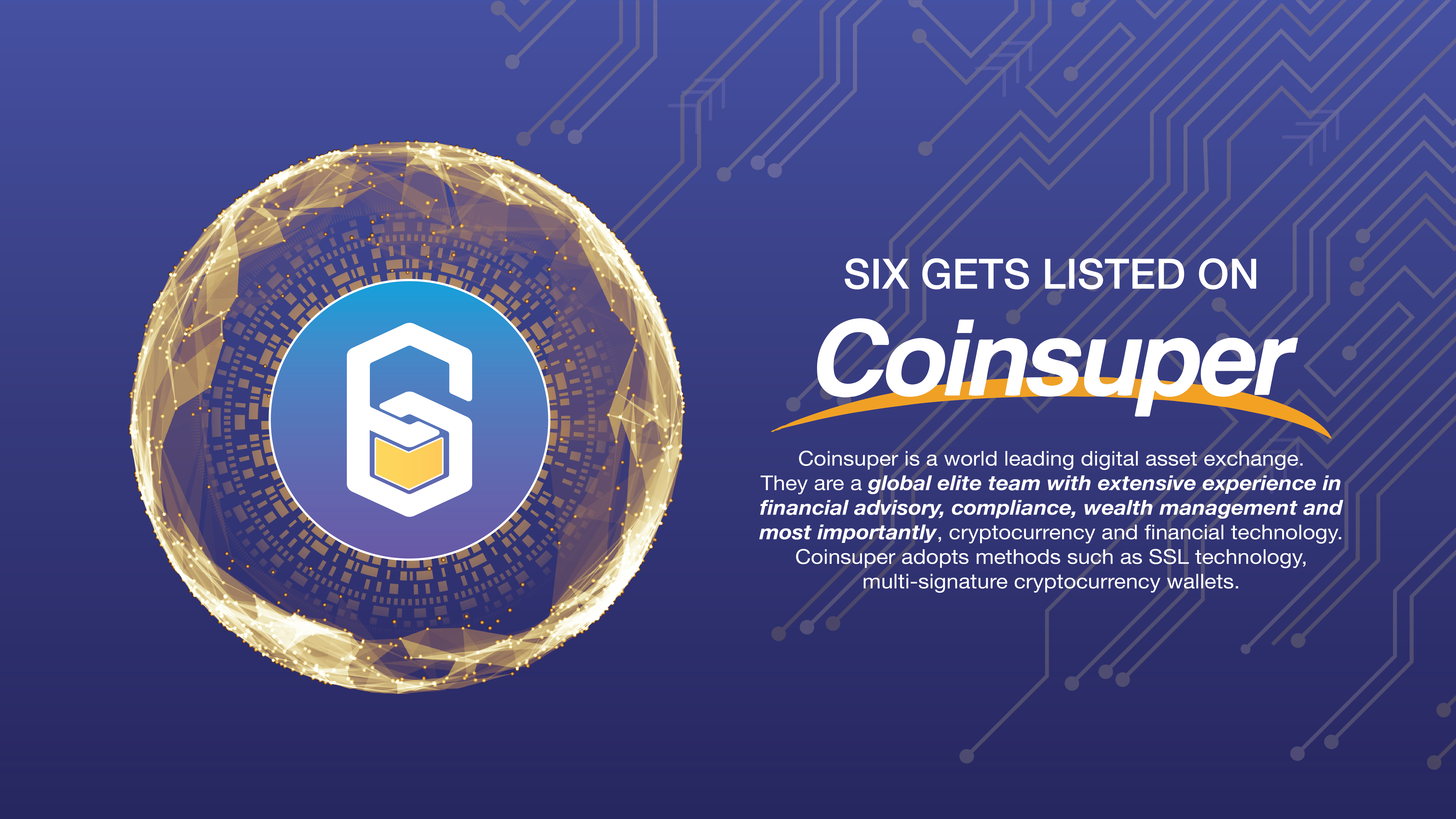 식스, 중국 시장 진출을 위해 암호화폐 거래소 코인슈퍼와 파트너십 체결 | by Verajit Raektang | SIX Network  | Medium