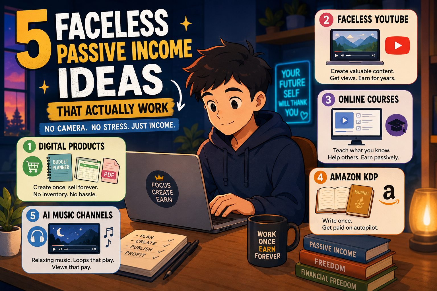 5 Digital Products You Can Create Once And Sell Forever: Ultimate Passive Income Ideas