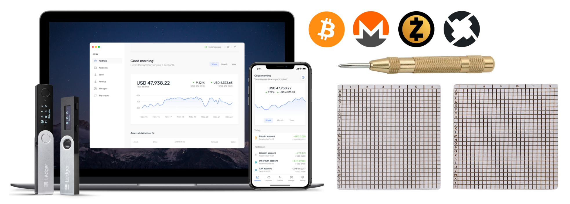 Bulletproof Crypto Cold Storage via Ledger & Blockplate | by BinaryOverdose  | Medium