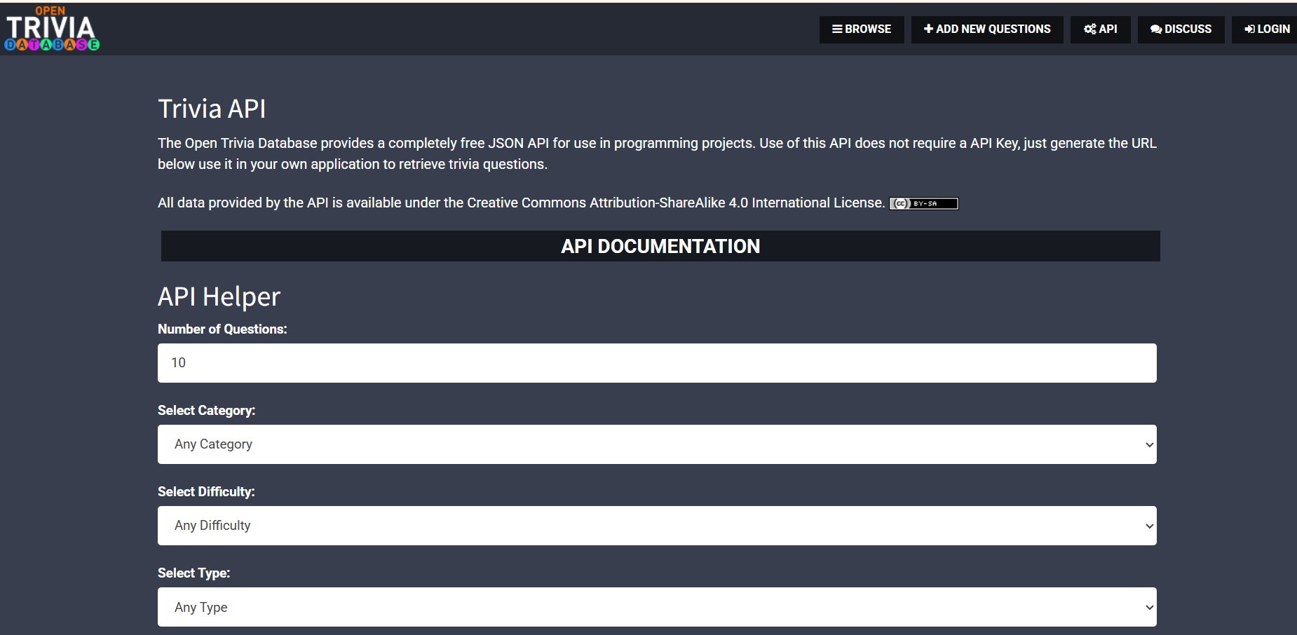 https://opentdb.com/api_config.php