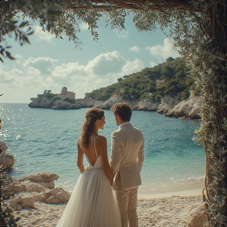 sachin and babi light blue dress Groom designs a Fairytale dress for Bride! 