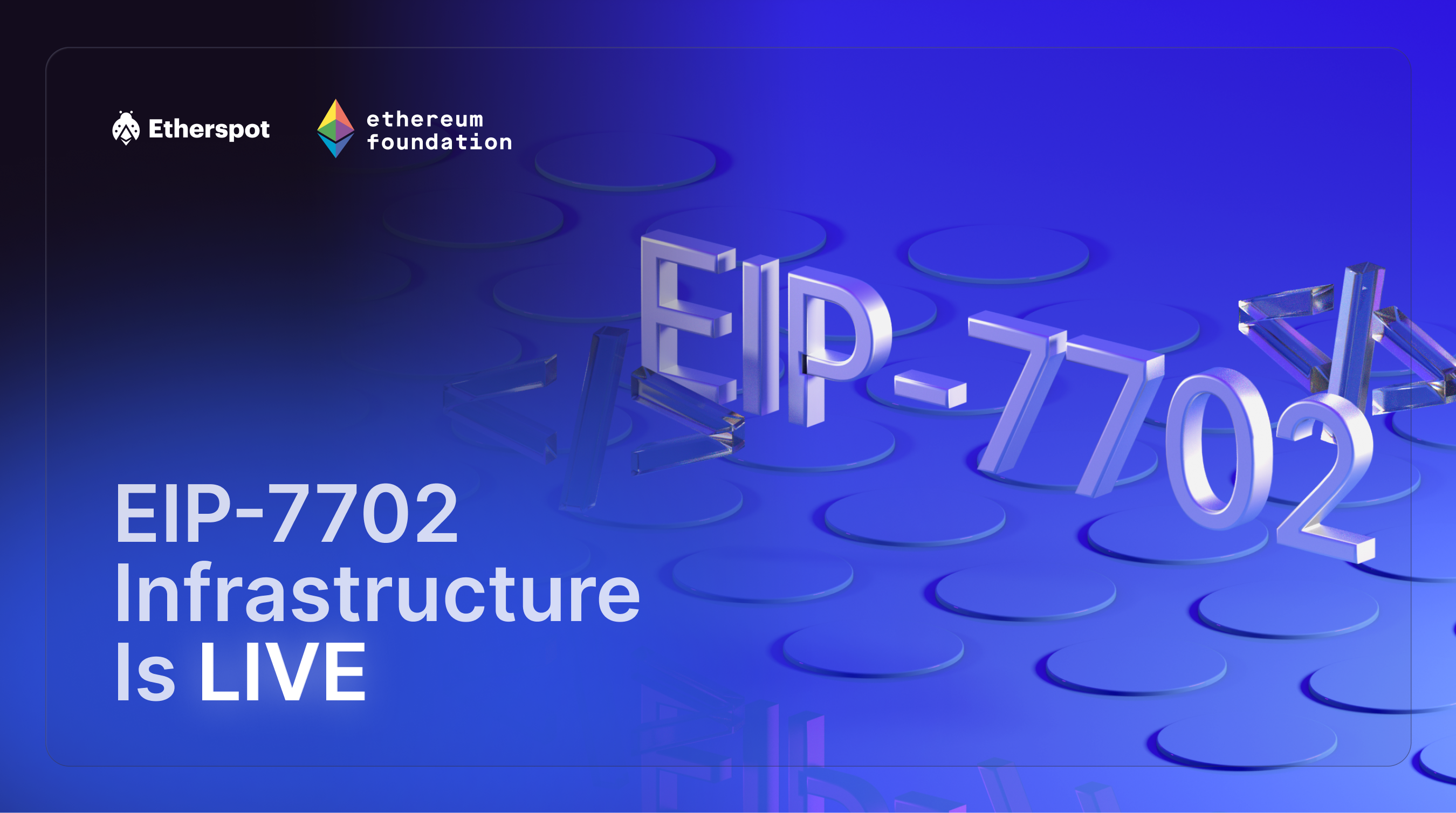 EIP-7702 Infrastructure Launches to Support Account Abstraction for EOAs |  by Etherspot | Etherspot | Medium