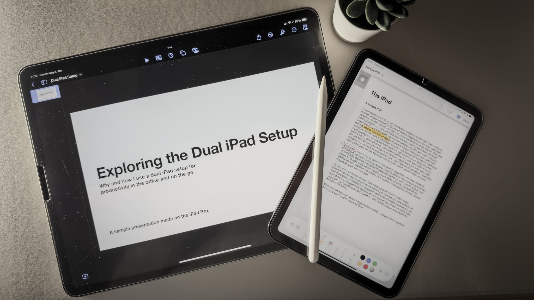 mac ipad screen dual dsip ay Exploring the Setup. Why and how I use a dual iPad setup for… | by Tobias Hedtke | O'Clock ✨ VelLuc Wellness Moment